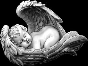 спящий ангел - картинки для гравировки